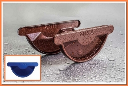 Заглушка желоба Nika D125 RAL5002 Ультрамариново-синий