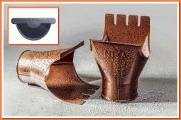 Воронка выпускная Nika D125/100 RAL7024 Графит