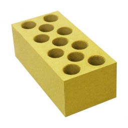 Кирпич лицевой силикатный «Желтый» пустотелый утолщенный