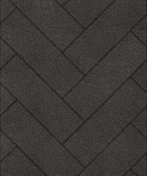 Тротуарная плитка Поревит Паркет Гранит Черный 80 мм 600х200