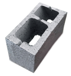 Керамзитоблок вентиляционный двухпустотный 600х330х188 мм М-75