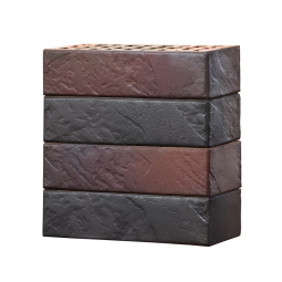 Кирпич лицевой керамический «Байкал Пламя» «Рустикатор» пустотелый одинарный