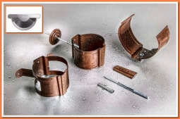 Держатель трубы Nika D100, на дерево Цинк