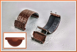 Соединитель желоба Nika D125 RAL8004 Медно-коричневый