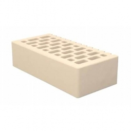 Кирпич лицевой керамический «Слоновая кость» пустотелый одинарный