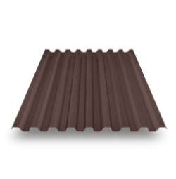 Профнастил С-21 Protect RAL 8017 шоколад 0,5 мм