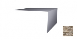 Планка откосная простая Первая Кровельная 75х150 (декоративно-полимерное покрытие) 3м камень