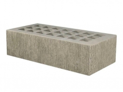 Кирпич лицевой керамический «Серый» «Бархат» пустотелый одинарный