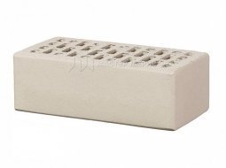 Кирпич лицевой керамический Белый пустотелый утолщенный