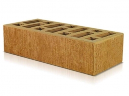 Кирпич лицевой керамический Солома«Бархат» пустотелый одинарный